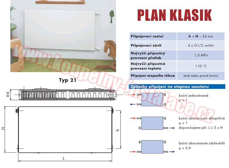 Raditor KORADO Radik Plan Klasik typ 21 300x1400 - Kliknutm na obrzek zavete