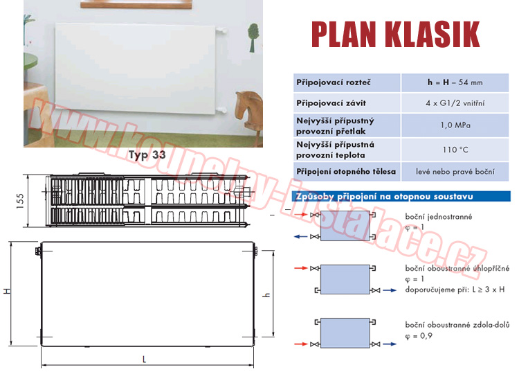 Raditor KORADO Radik Plan Klasik typ 33 900x900 - Kliknutm na obrzek zavete