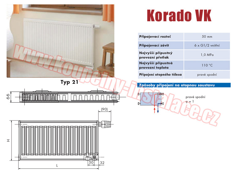 Raditor KORADO Radik VK typ 21 900x400 - Kliknutm na obrzek zavete