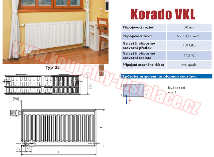 Raditor KORADO Radik VKL typ 33 900x900 - Kliknutm na obrzek zavete