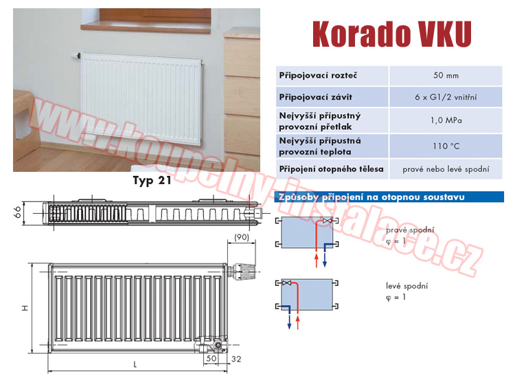 Raditor KORADO Radik VKU typ 21 300x2000 - Kliknutm na obrzek zavete