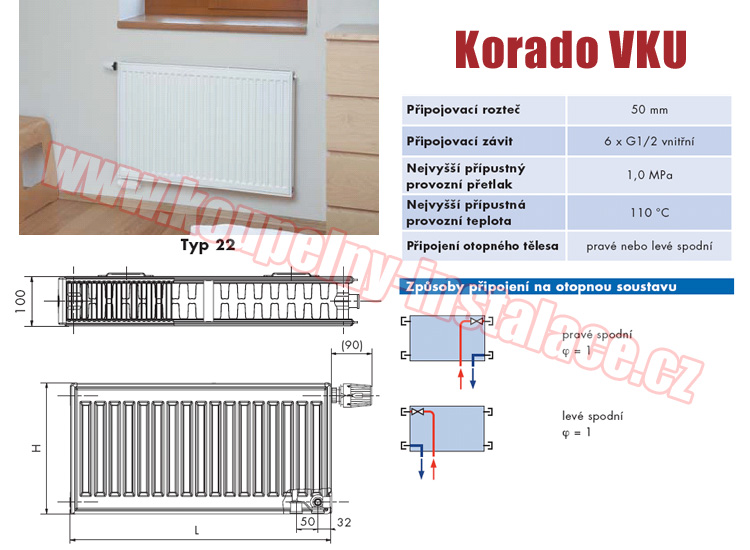 Raditor KORADO Radik VKU typ 22 300x1600 - Kliknutm na obrzek zavete